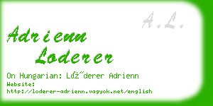 adrienn loderer business card